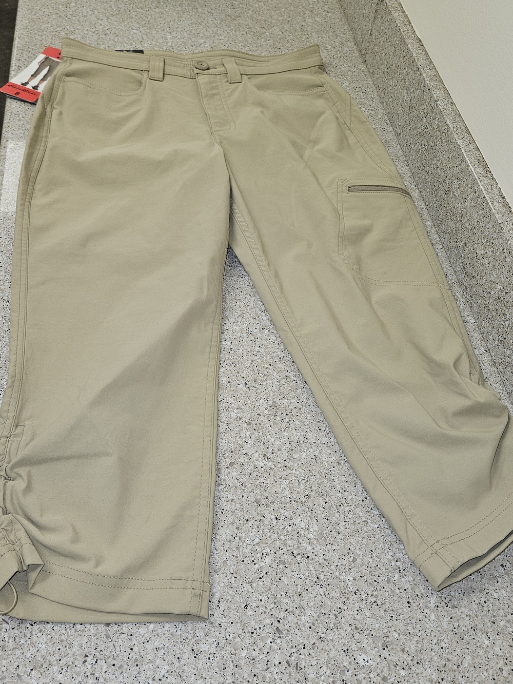 Eddie Bauer Womens Tan Cargo Chino Pants